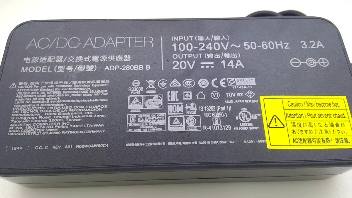 Genuine ASUS ADP-280BB B 280W 20V 14A AC Adapter 6.0x3.7mm Charger