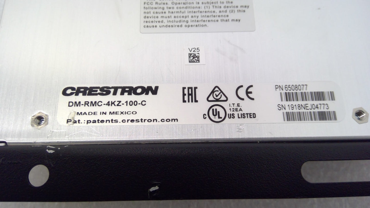 Crestron DM-RMC-4KZ-100-C 4k 8G Receiver Room Controller