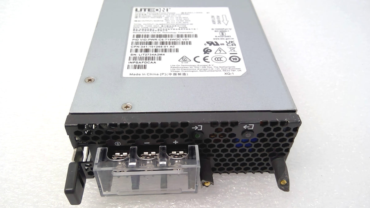 Cisco LITEON PWR-C6-715WDC Catalyst 715W DC Power Supply 341-101268-01 *READ*