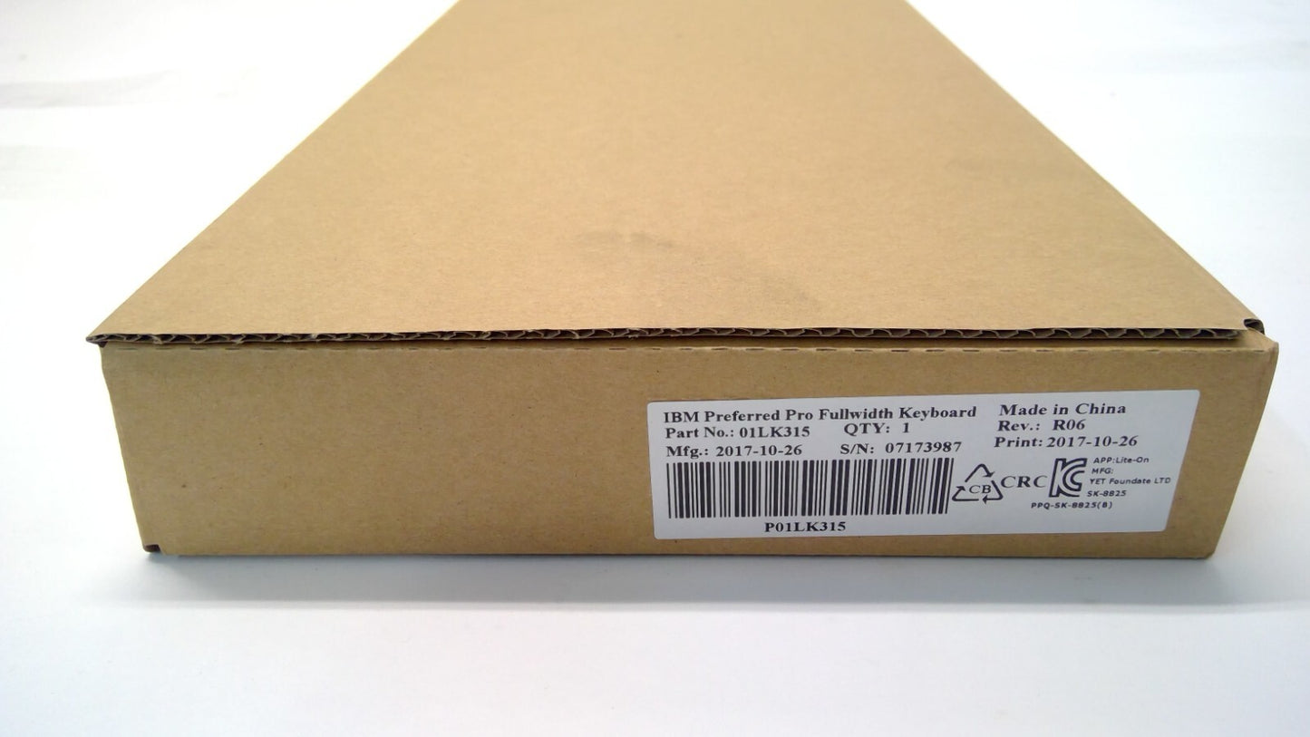 *LOT OF 10*IBM SK-8825 Wired USB Preferred Pro Fullwidth Black Keyboard 01LK315
