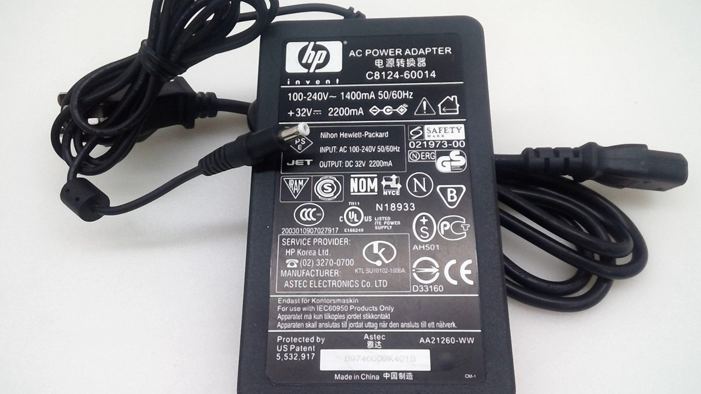 OEM C8124-60014 32V Power Adapter for HP Officejet 7400 - 7310 - 7410 Printers
