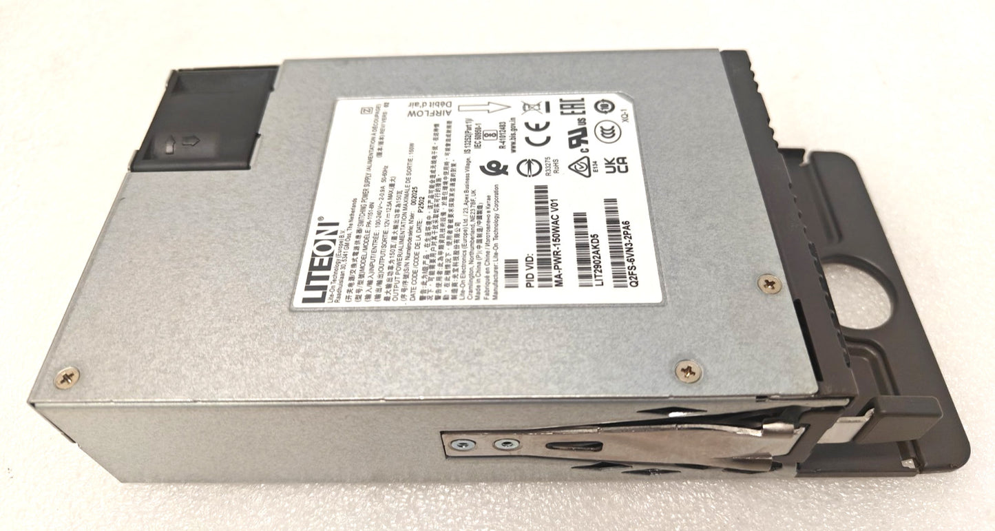 Cisco Meraki MA-PWR-150WAC 150W Power Supply Switch For Catalyst 9200 Switches