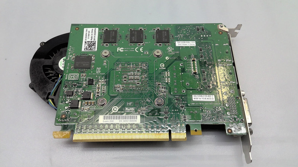 Dell Nvidia Quadro 2000 1GB GDDR5 PCI-E Video Card + DVI/DisplayPort 0GGMPW