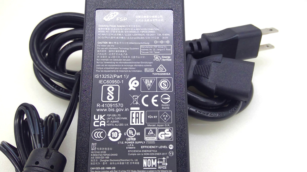 FSP FSP030-DHAN3 30W 12V 2.5A AC/DC Power Adapter w/ AC Power Cord