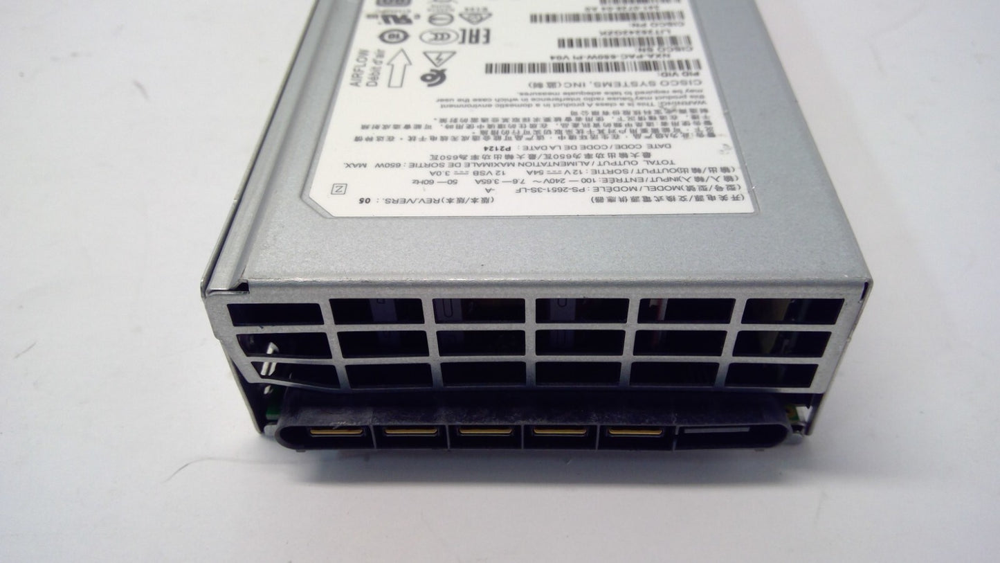 Cisco NXA-PAC-650W-PI 650W AC Port-Side Intake 341-0728-04Power Supply only-READ
