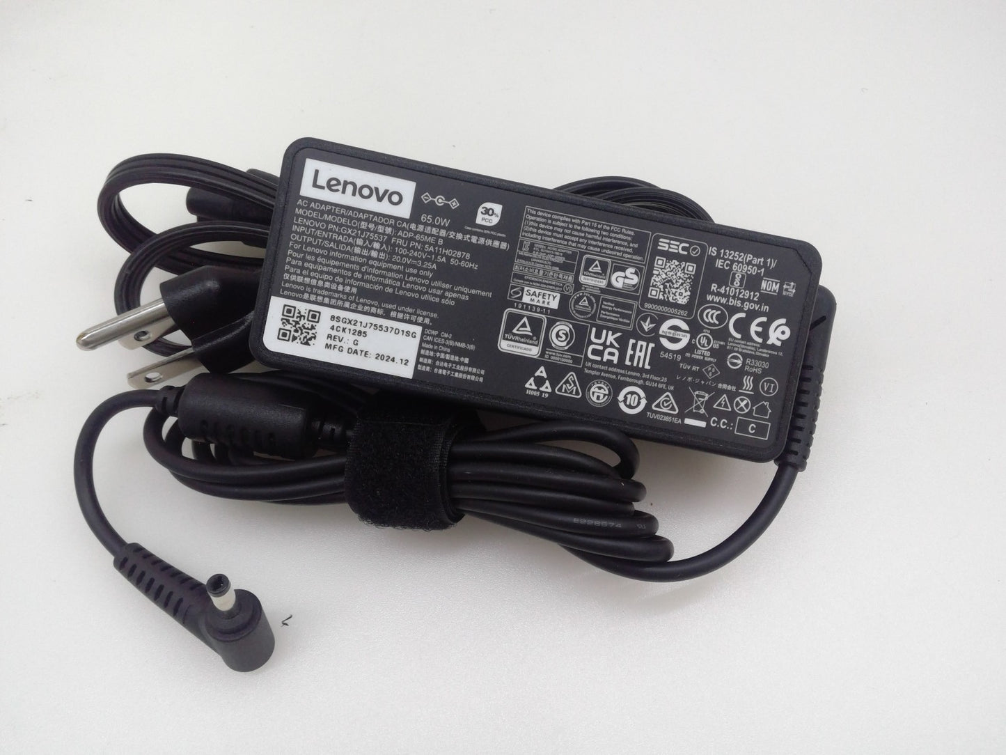 Genuine Lenovo 65W AC Adapter Charger 20V 3.25A  ADP-65ME B 4.0*1.7mm