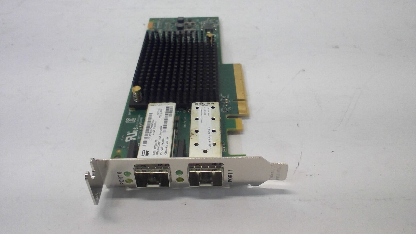 HPE Q0L14-63001 SN1200E 16Gb 2P PCIe HBA FC Fibre Channel Card 870002-001 L/P
