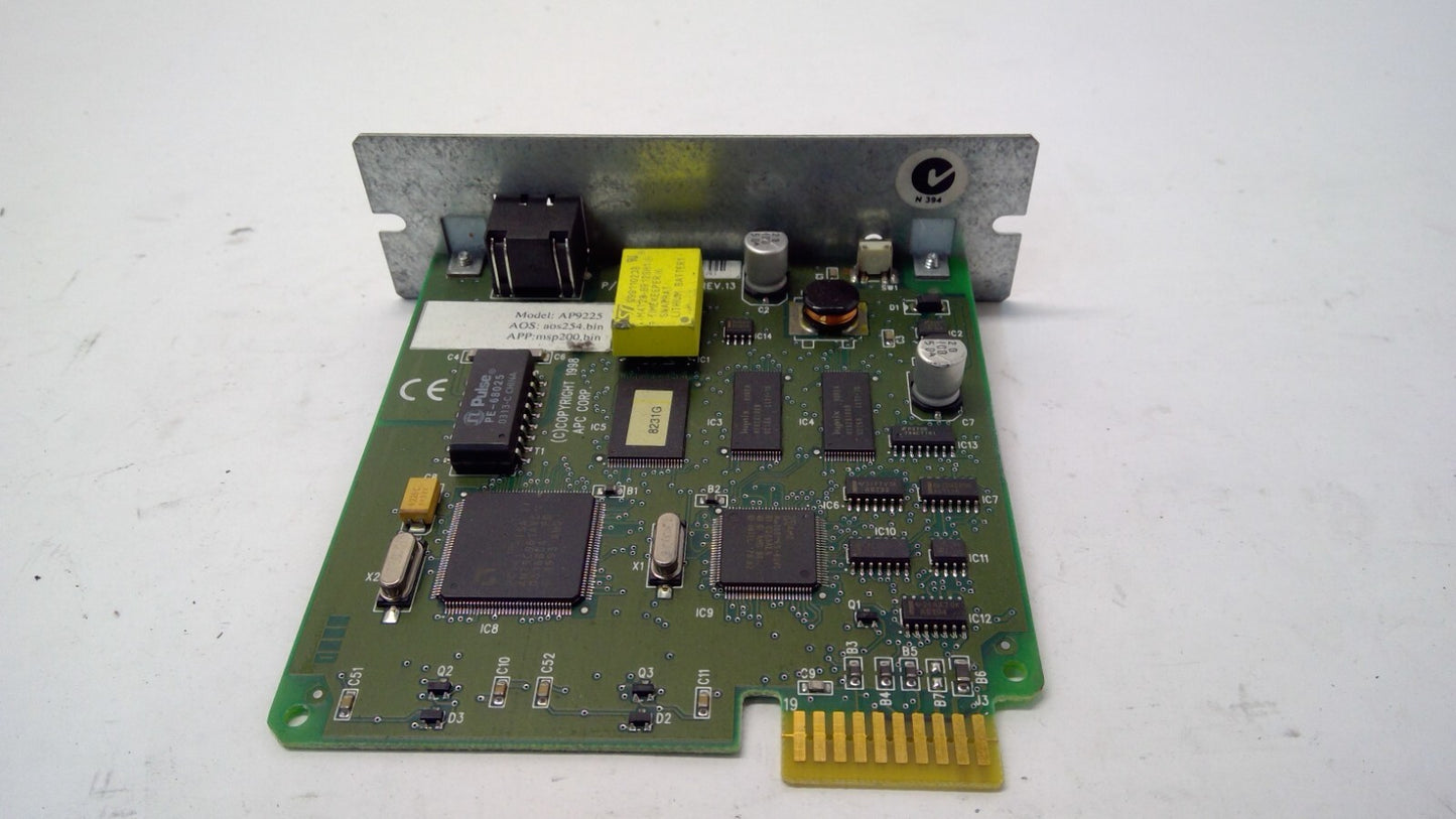 APC SmartSlot Web/SNMP Management Card (AP9606) Remote Management Adapter