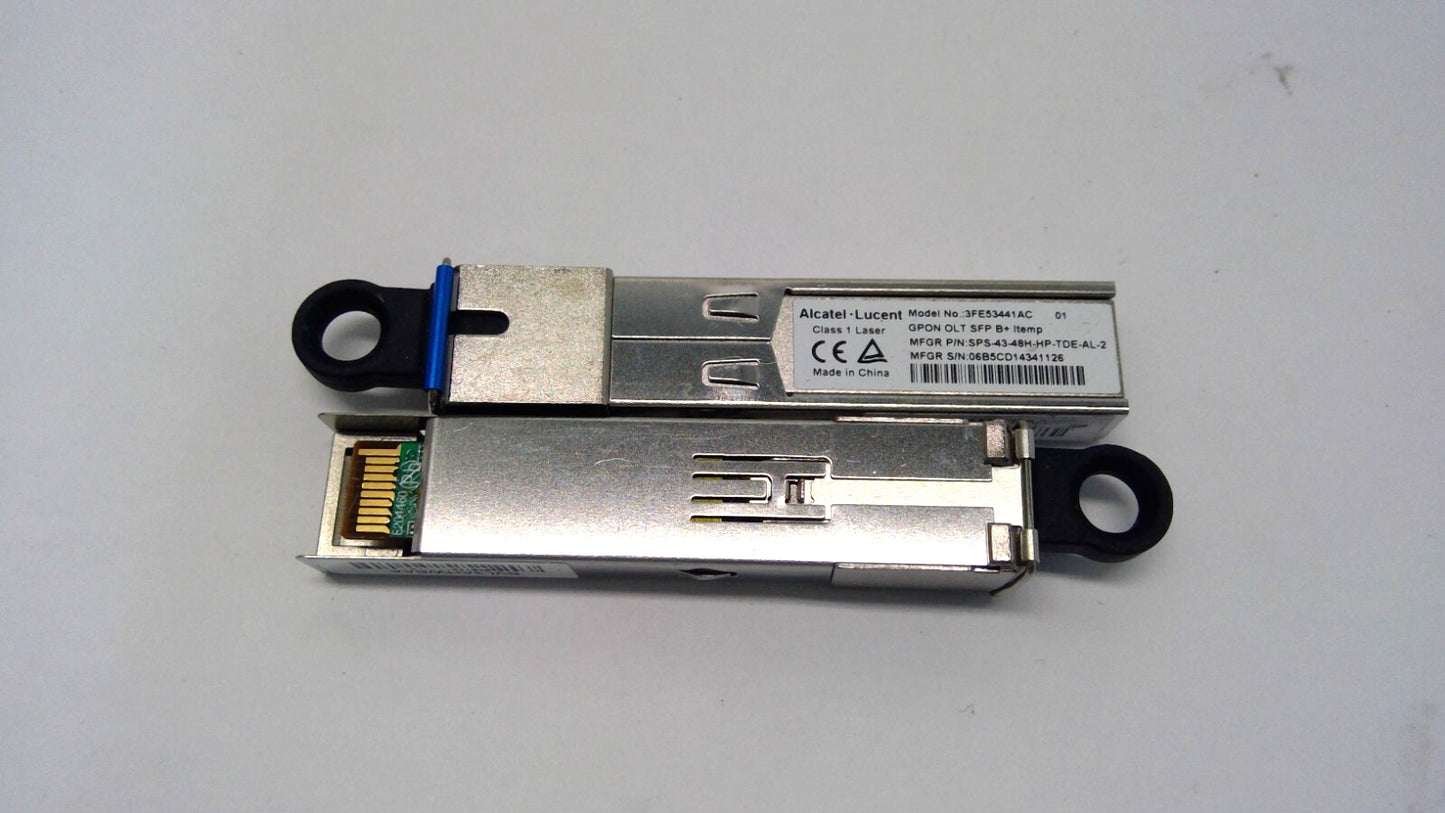 X10 Genuine Nokia Alcatel-Lucent 3FE53441AC GPON OLT SFP B+ I-Temp 20km Module