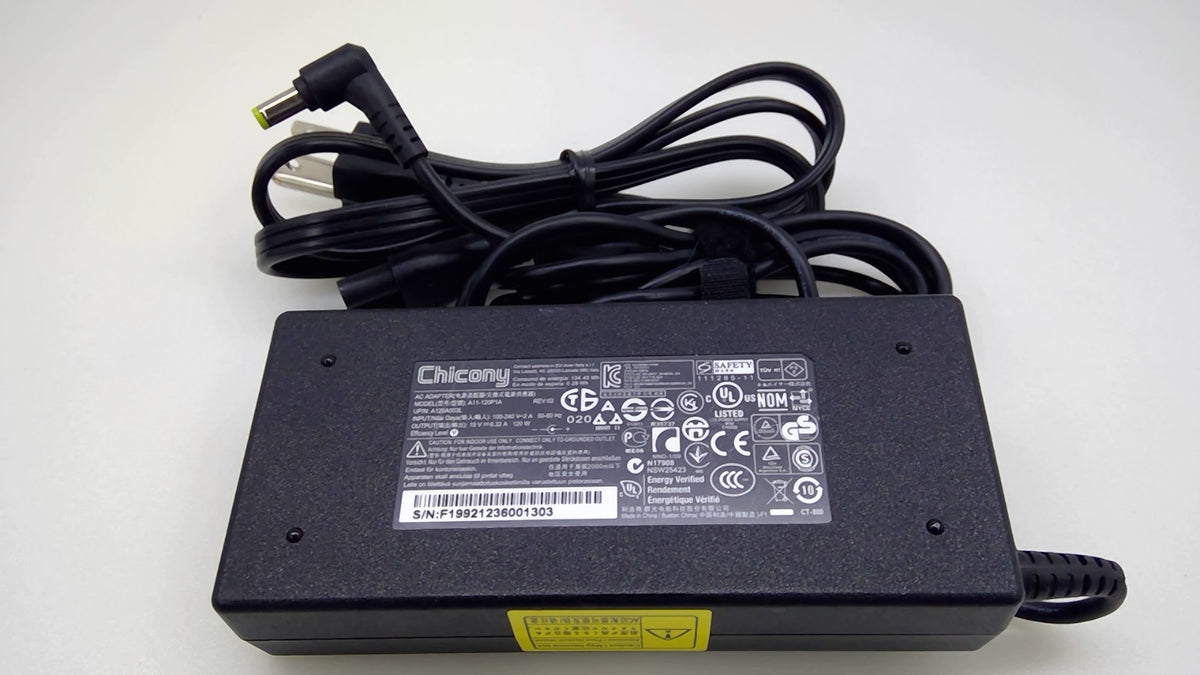 Genuine Chicony A11-120P1A 120W Laptop AC Adapter 19V 6.32A For Acer