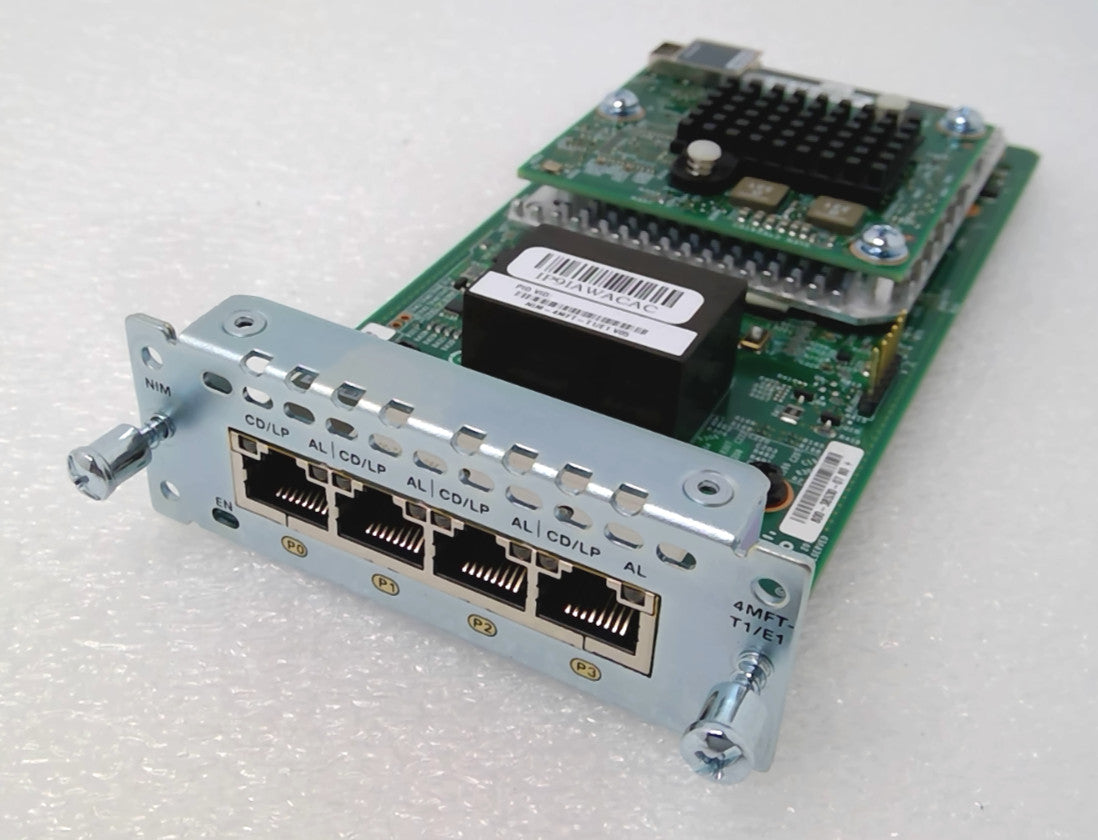 Cisco NIM-4MFT-T1/E1 V05 Network Module w/ 73-15448-04 PVDM DSP Card ISR 4000