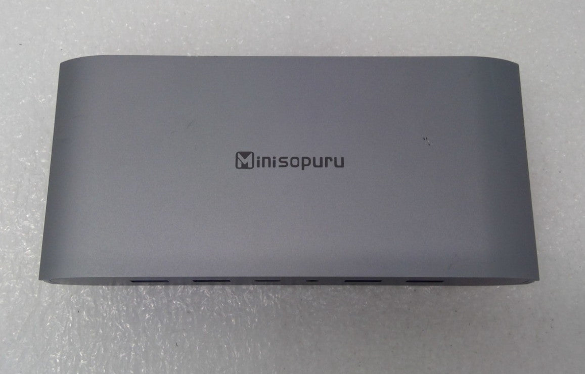 Minisopuru USB-C Docking Station Silver  HDMI DP RJ-45 USB 2.0