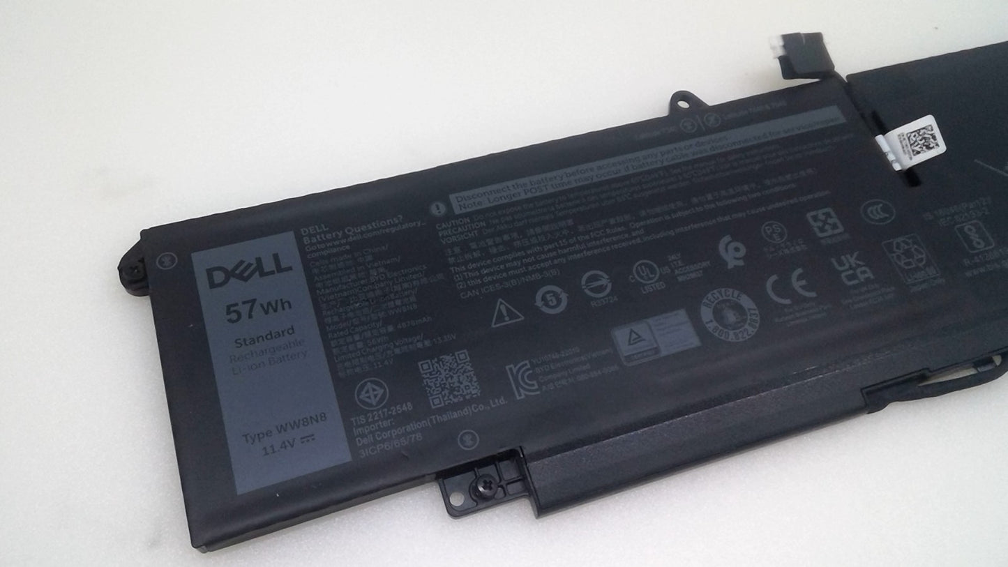 Genuine WW8N8 57W Battery for Dell Latitude 7340 7350 7440 7450 7640 66DWX 86D0Y