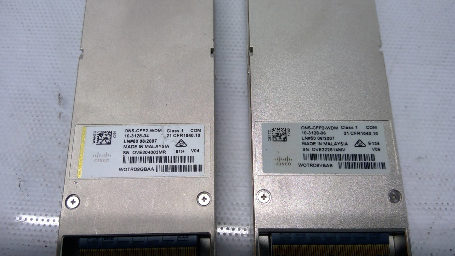 CISCO ONS-CFP2-WDM 10-3128-06 CFP2 100G QPSK / 200G 16-QAM - WDM 10-3128-04