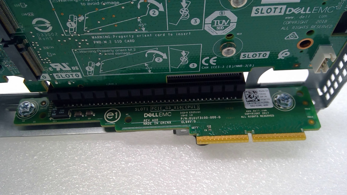 Dell  PowerEdge BOSS-S1 M.2 PCIe Adapter Card 051CN2 w/riser 1 Board 0TXC2V