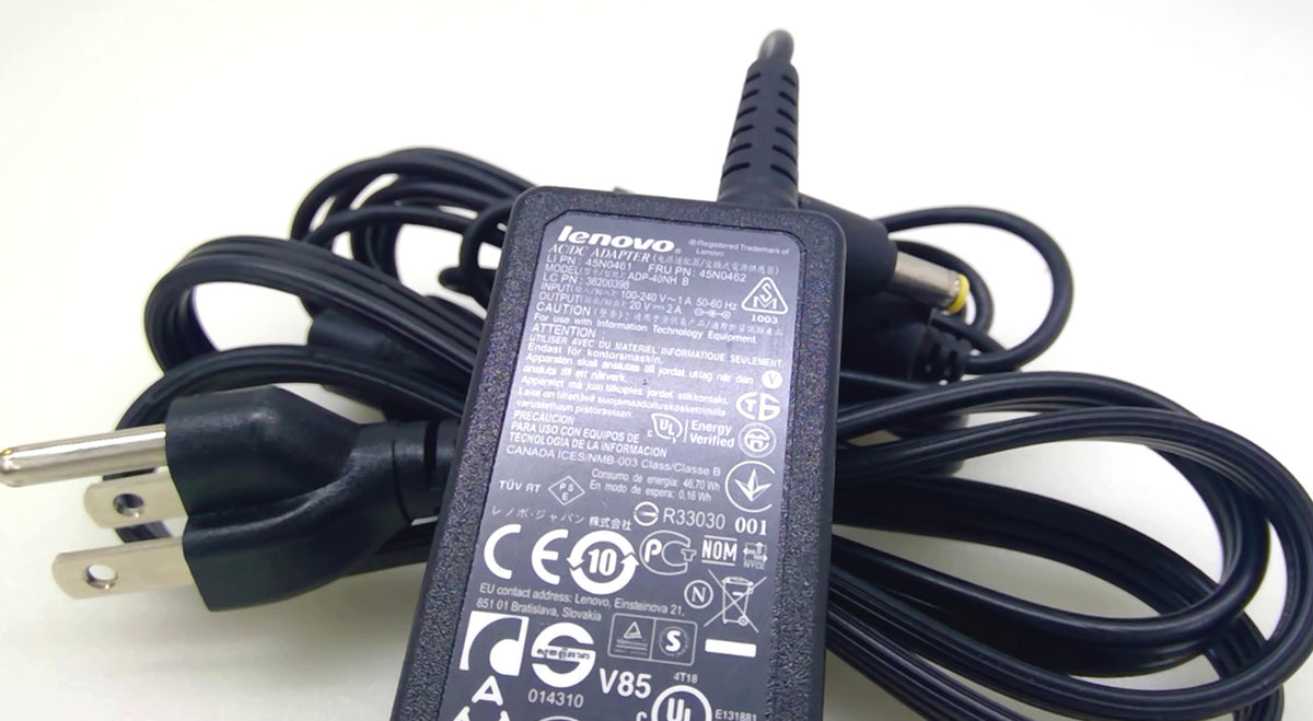 Genuine Lenovo ADP-40NH B 45N0461 45N0462 20V 2A 40W AC Adapter Yellow Tip