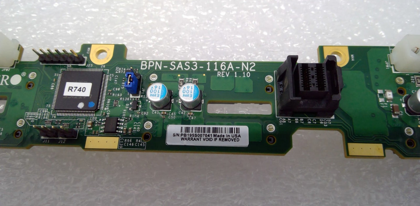 Supermicro BPN-SAS3-116A-N2 10-Bay 2.5" SFF 8x SAS3 12Gbps 2x NVMe Backplane