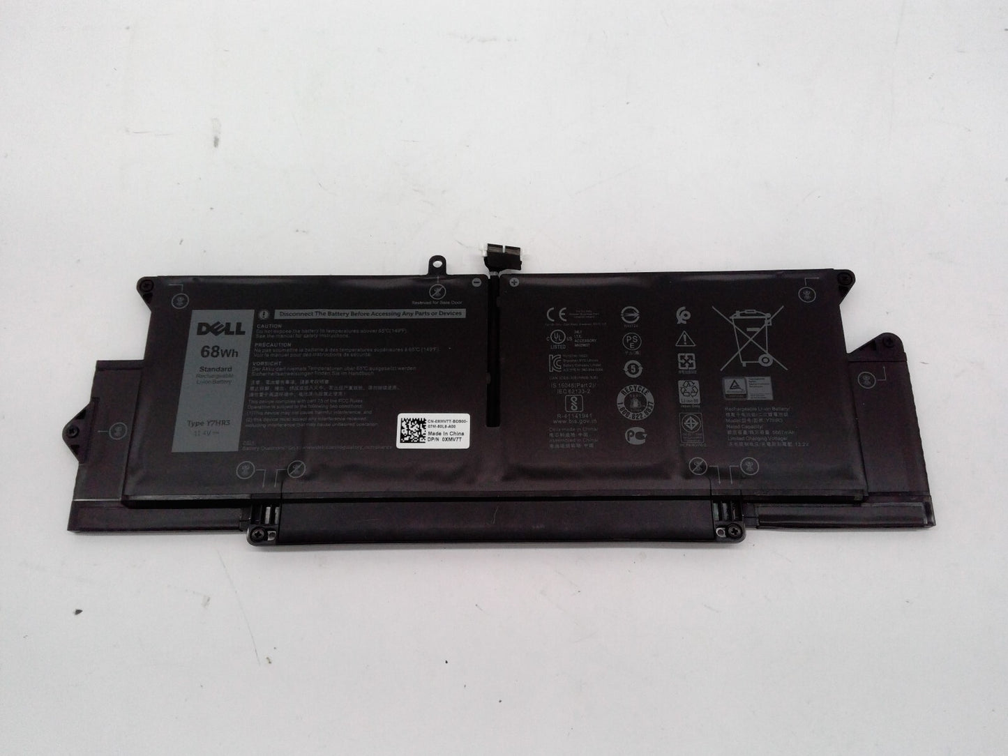 Genuine Dell 68Wh 6-Cell Laptop Battery for Latitude 7410-5666mAh - 11.4V Y7HR3