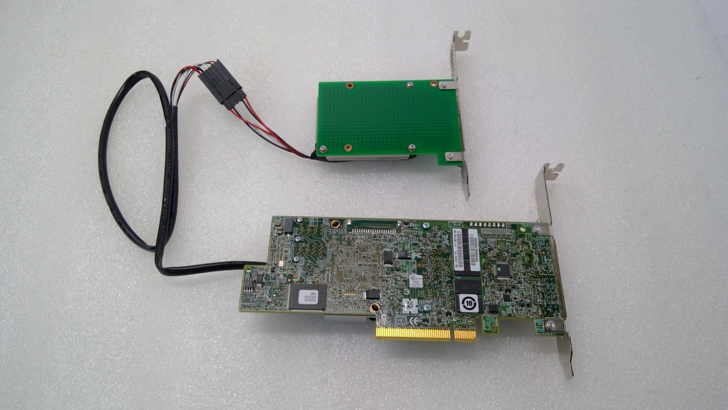 Broadcom SAS 9361-8i MegaRAID SAS Controller 12Gb/s w/ Battery Pack 03-25420-14C