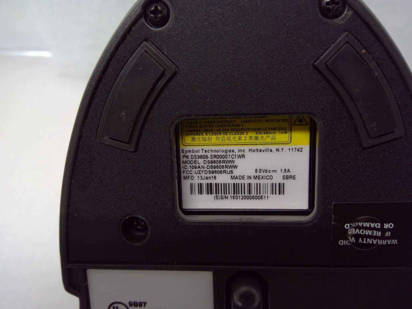 Symbol DS9808RWW Barcode Scanners P/N DS9808-SR00007C1WR