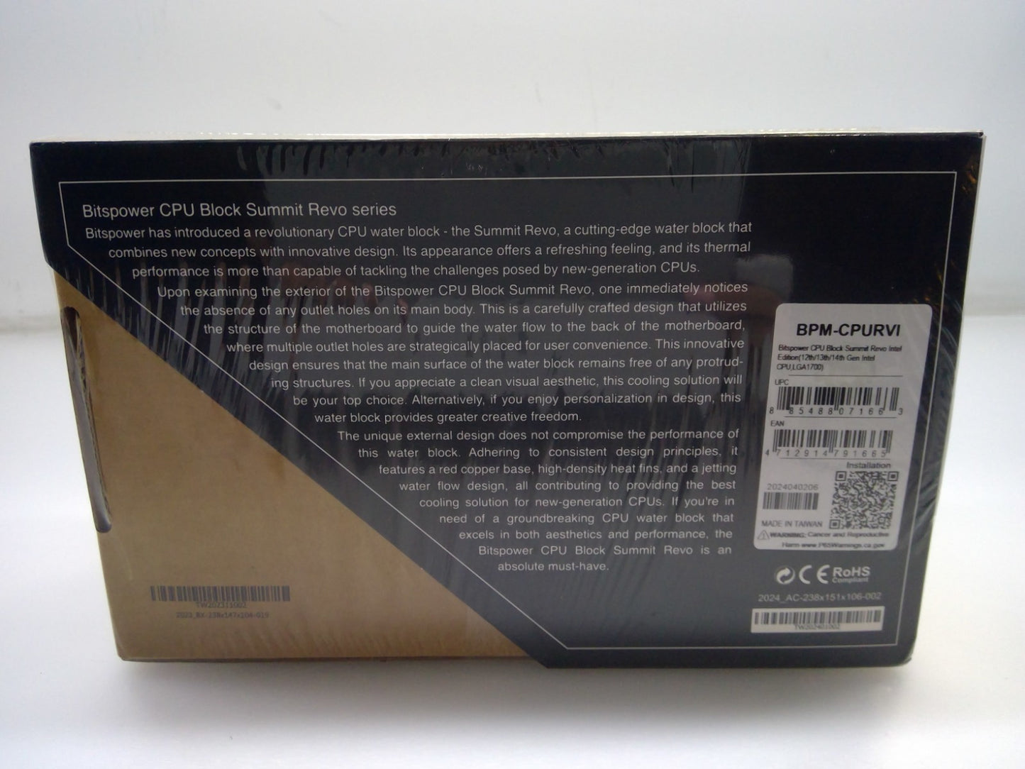 Bitspower CPU Block Summit Revo Intel Edision(12th/13th/14th Gen)BPM-CPURVI
