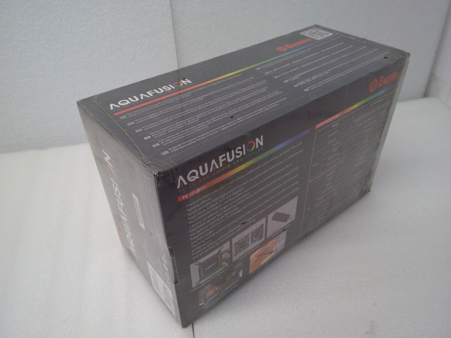 ENERMAX AQUAFUSION Series RGB 240mm Liquid AIO CPU Cooler ELC-AQF240-SQA