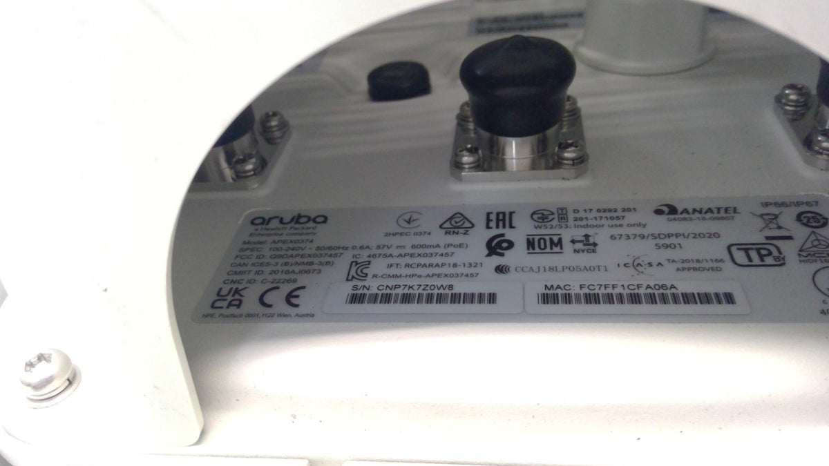 HPE Aruba AP-374 Outdoor AP APEX0374 Wireless Access Point *Read*