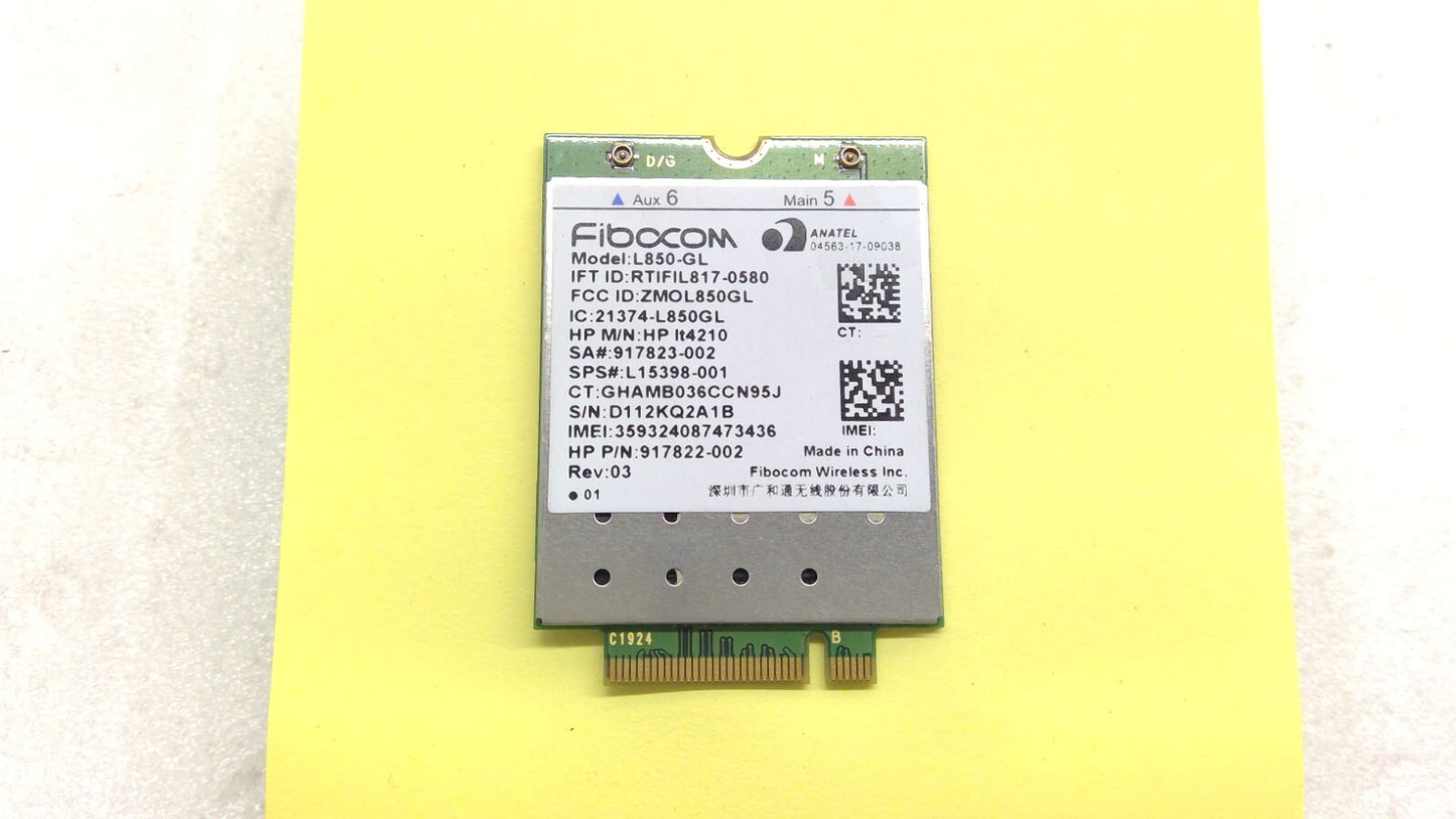 Fibocom L850-GL LTE/WCDMA 4G WWAN Card Module - Assorted Part Numbers - Read