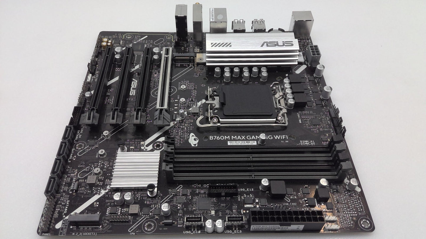ASUS B760M MAX GAMING WIFI Motherboard DDR5 Intel Socket LGA-1700