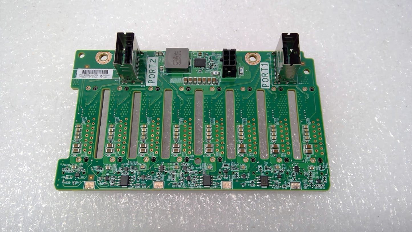 HP ProLiant DL380 Gen10 8-Bay 2.5" SAS/SATA Hard Drive Backplane P/N: 832305-002