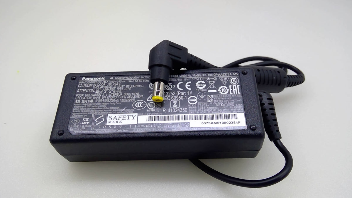 Genuine Panasonic Toughpad Adapter CF-AA6373A 16V 3.75A 60W FZ-M1 FZ-B2