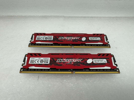 Micron Ballistix 16GB (2x8GB) DDR4-3000 Desktop Memory BLS8G4D30AESEK.M8FE1