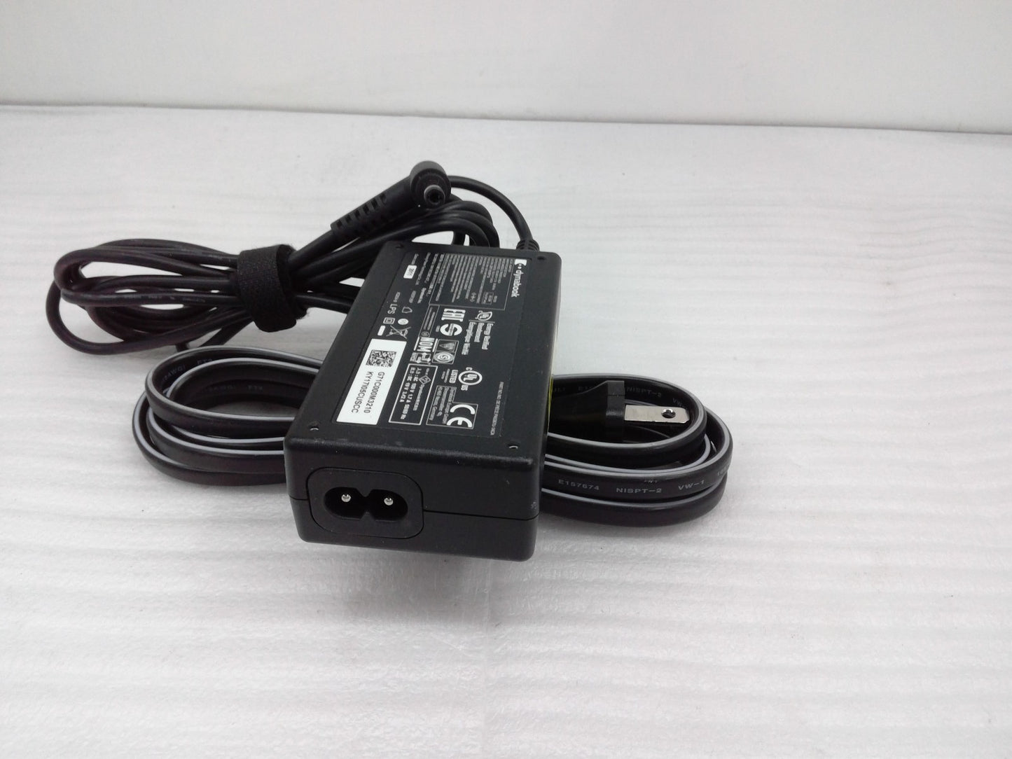 Genuine Toshiba Dynabook Laptop Charger PA5367U-1ACA 19V 3.42A 65W