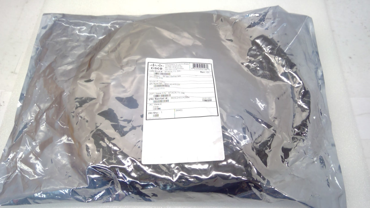 NEW Cisco STACK-T1-3M StackWise 3M Stacking Cable 800-40405-01