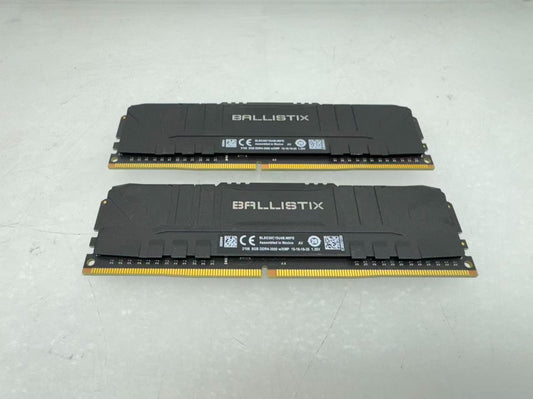 Crucial Ballistix 16GB (2x8GB) DDR4-3000 Desktop Memory BL8G30C15U4B Black