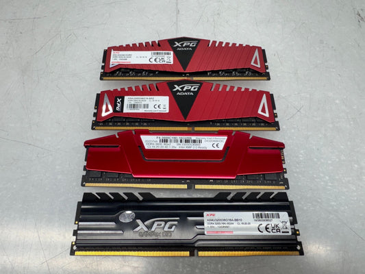Lot of 4 MIX DDR4 RAM 8G ADATA XPG G.Skill Ripjaws V