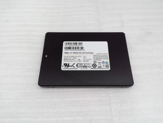 Samsung 960GB PM883 SSD 2.5" MZ-7LH9600 SATA6.0Gbps MZLH960HAJR-00005 SATA III