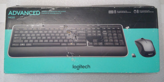 OPEN BOX Logitech Wireless Combo Mk520 With Keyboard and Laser Mouse