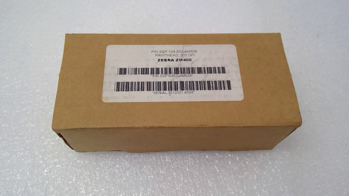 Genuine Zebra SSP-104-832-AM538 Thermal Printhead 203 DPI for ZM400 Printer