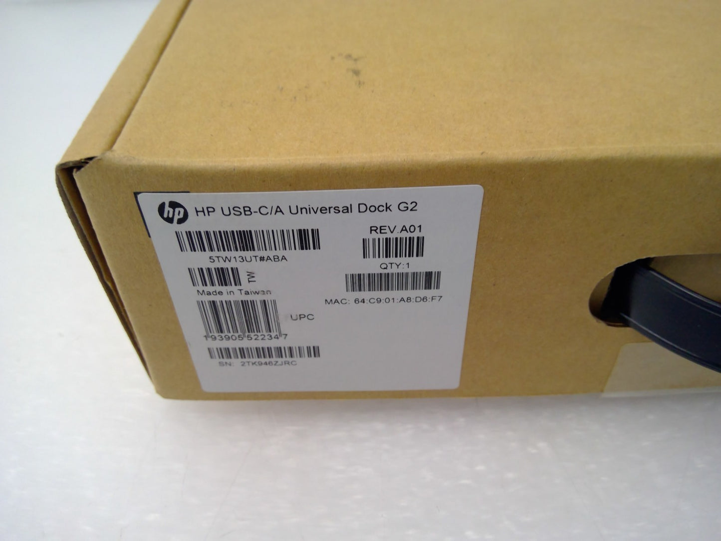 NEW HP HSN-IX02 USB-C Universal Docking Station G2 4K DisplayLink 5TW13AA#ABA