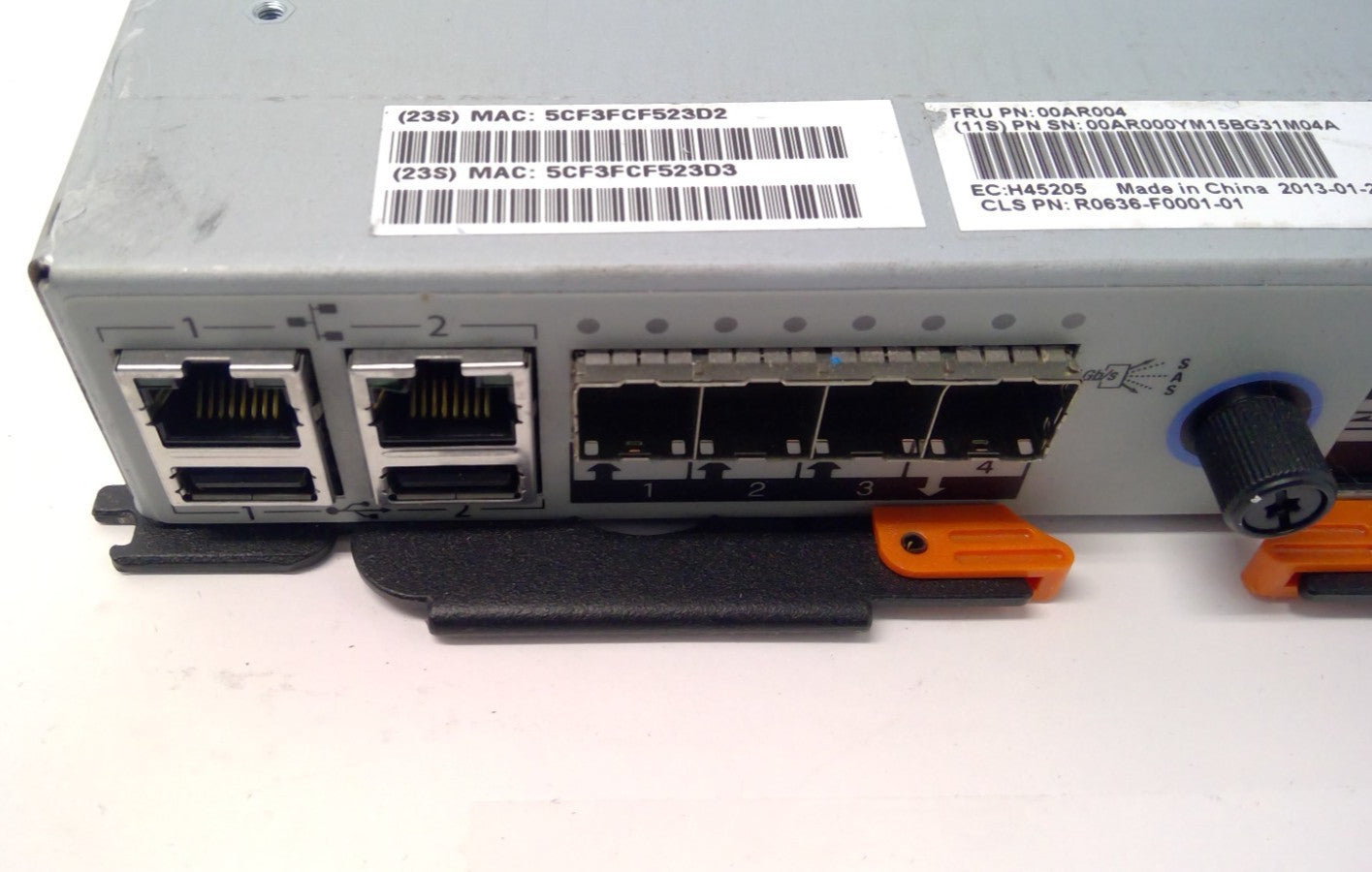 IBM 00AR004 Storwize V3700 Node Canister Controller R0636-F0001-01 - Read