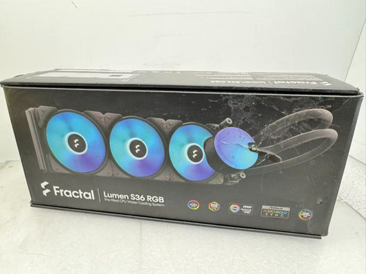 Fractal Design Lumen S36 RGB Aspect 12 RGB x3 AIO CPU Liquid Water Cooler