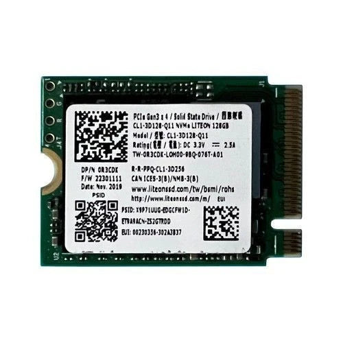 NEW Dell 0R3CDK  Lite-On CL1-3D128-Q11 128GB Solid State Drive NVME Gen3 2230