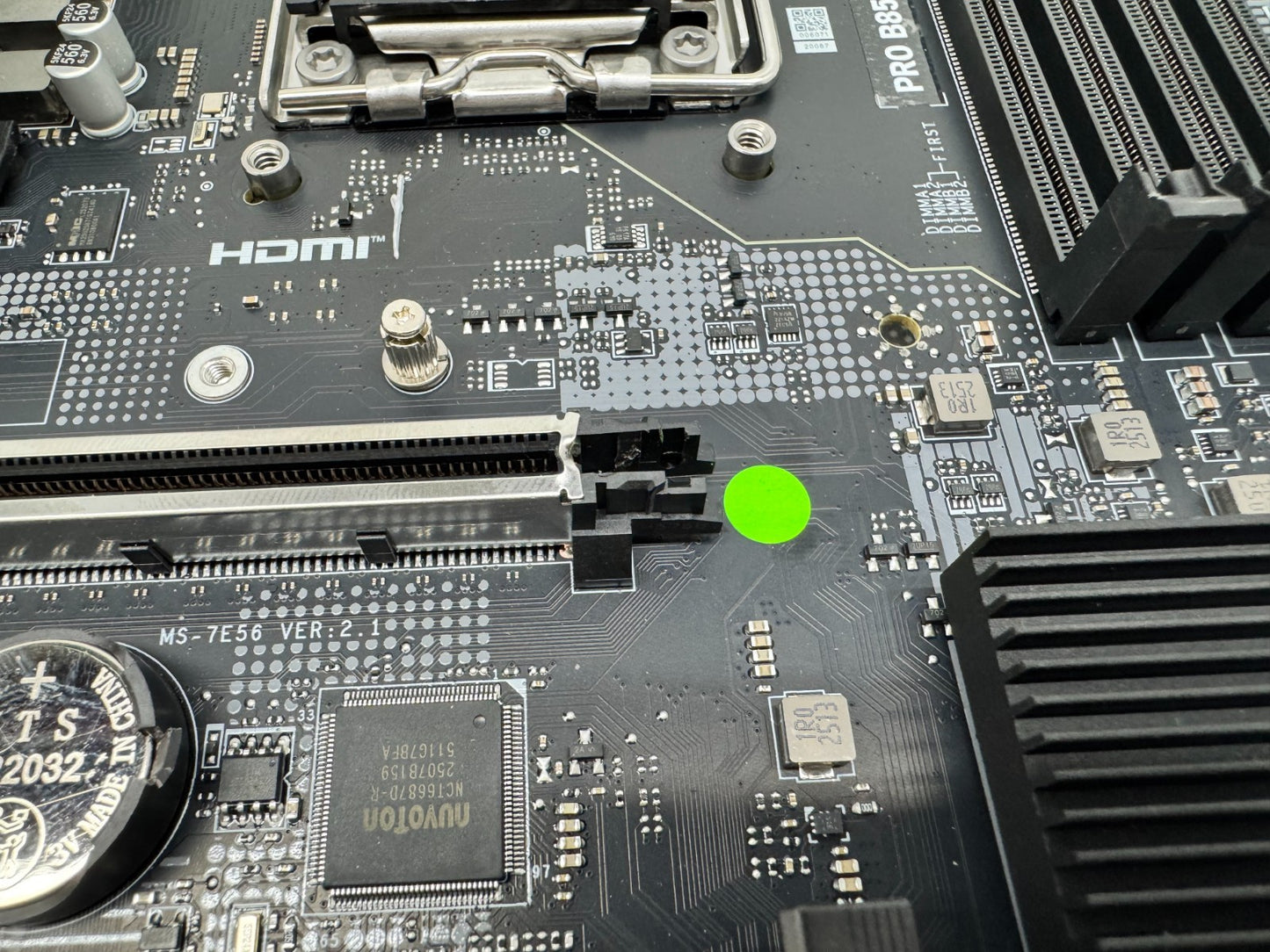 MSI PRO B850-VC WIFI Socket AM5 Motherboard No WIFI *READ*