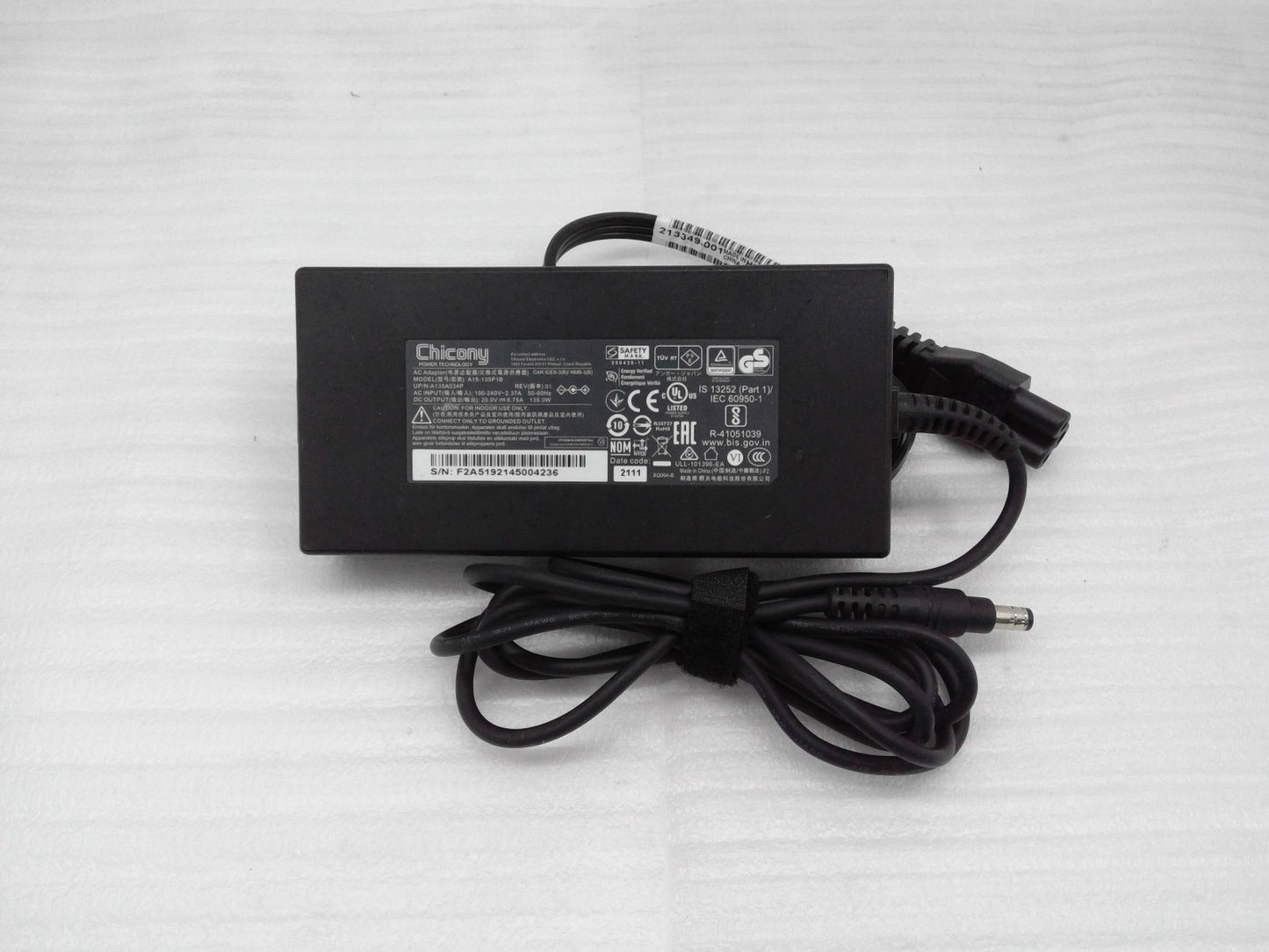 OEM Chicony 20V 6.75A 135W A18-135P1B AC Adapter Power Supply Charger 5.5*2.5mm