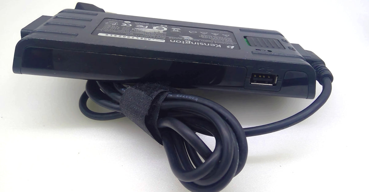 Kensington K38030 K38031 16V 19V Notebook Power Adapter w/ USB M01025