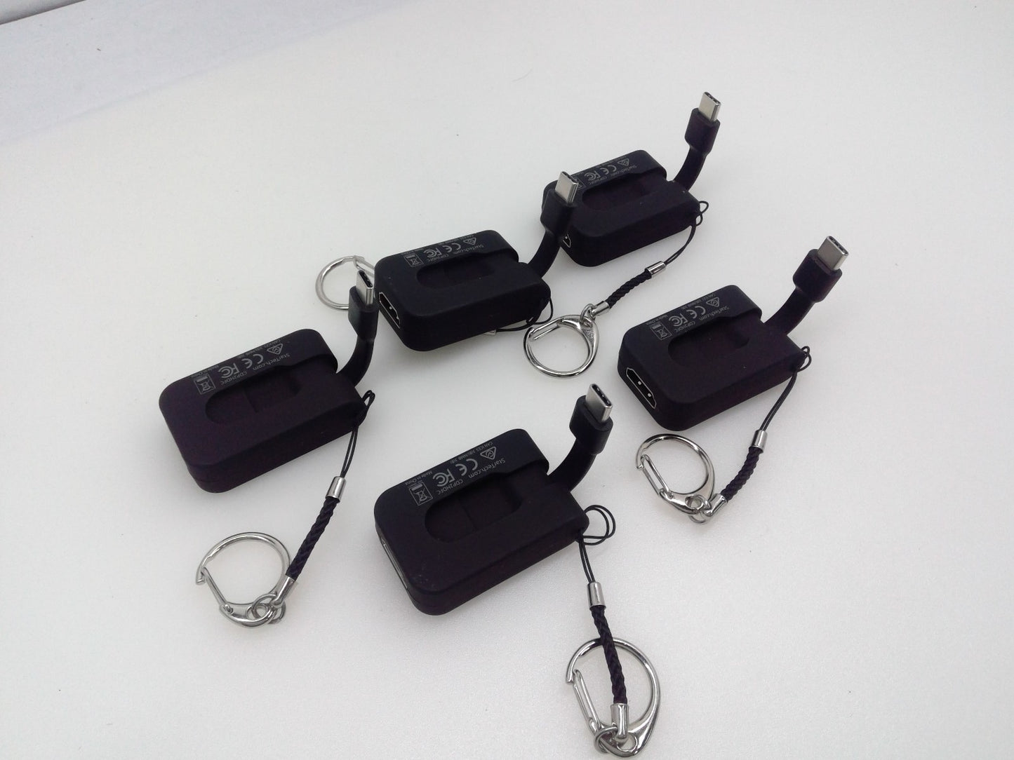 Lot Of  5 - StarTech CDP2HDFC USB-C to HDMI Keychain Adapter 4K VIDEO
