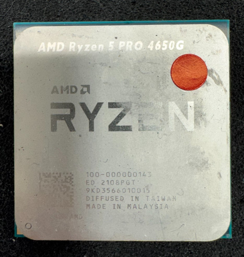 For Parts AMD Ryzen 5 4650G CPU Processor(3.7GHz, 6 Cores,12 Threads,Socket AM4)