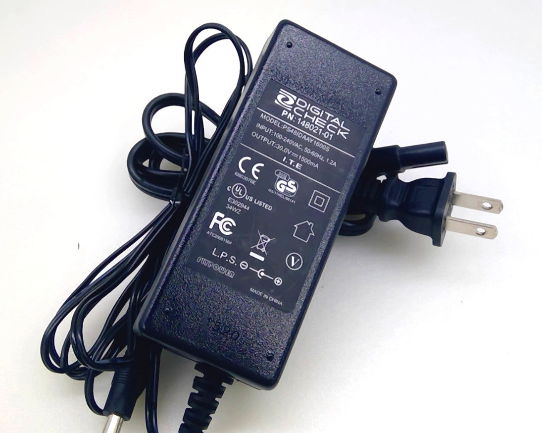Digital Check 148021-01 PS48IDAAY1600S 30V 1.5A 45W AC Adapter w/ Power Cord