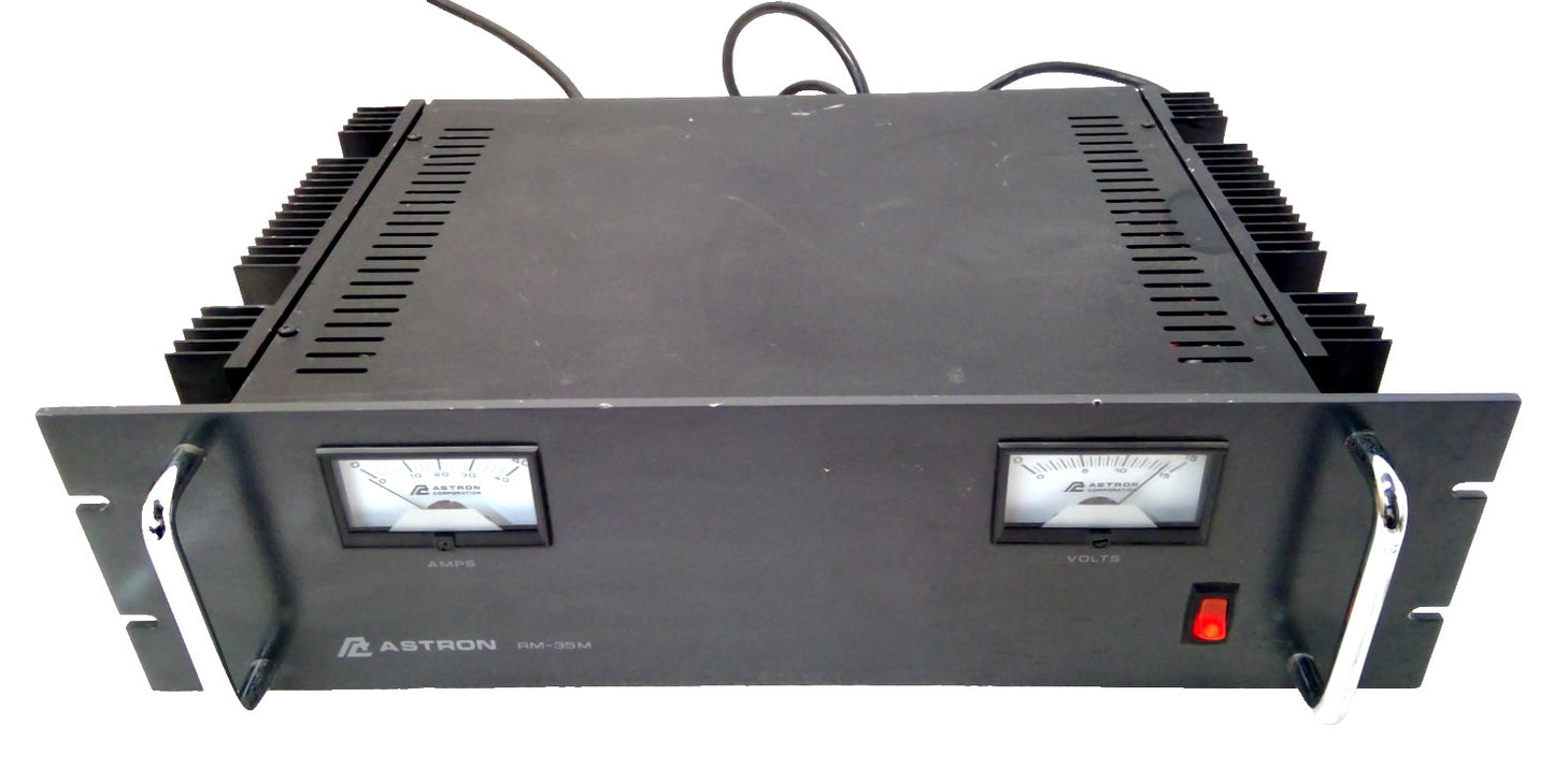 ASTRON RM-35M 13.8 VDC Heavy-duty, rack-mounted linear DC power supply
